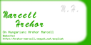 marcell hrehor business card
